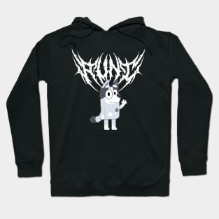 Death Metal Bluey Aunt Hoodie